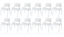 Ver imagem 2 de Cadeira Iso Base Branco Escola, Escritório Branco Kit 12 Un