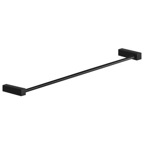 Toalheiro para Banheiro Preto Fosco Troia Grego Metal 60cm