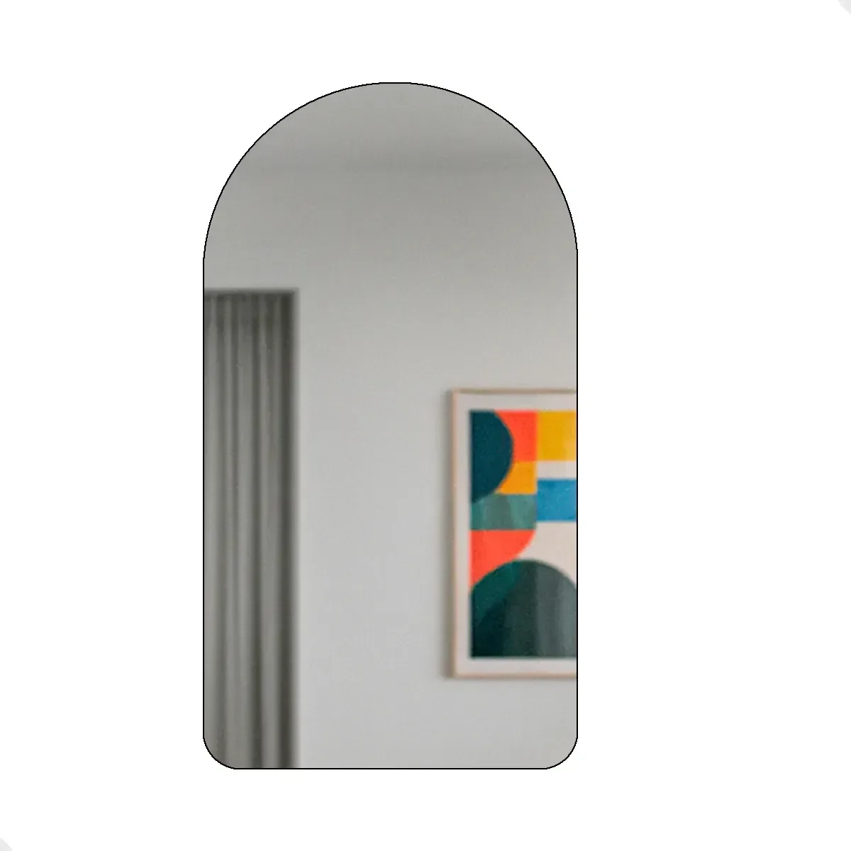 Ver imagem 2 de Espelho Decorativo de Parede Orgânico com Led Quente 55x75 para Sala Quarto Banheiro Hall Mod Capela