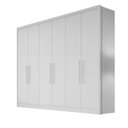Ver imagem 1 de Guarda Roupa Casal 6 Portas 8 Gavetas - New Vértice - Móveis Novo Horizonte - Branco