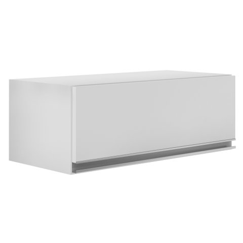 Armário Aéreo Geladeira 70cm Texas Branco/Preto - Lumil Móveis