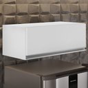 Ver imagem 7 de Armário Aéreo Geladeira 70cm Texas Branco/Preto - Lumil Móveis