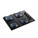 Ver imagem 4 de Cooktop 4 Bocas a Gás Continental Mesa Vidro Preto com Acendimento Automático Kc4gr Bivolt