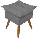 Ver imagem 4 de Kit 2 Poltronas Decorativas Para Recepção Manicure Sala De Estar + 2 Puff Reforçado Suede