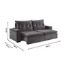 Sofá 2 Lugares Retrátil e Reclinável com USB 290cm Pinheiros  - 3