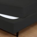 Ver imagem 3 de Fit Box Queen Liso Vivaldi em Malha 100% Algodão Preto Sul Brasil