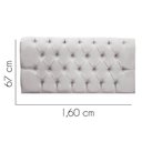 Ver imagem 2 de Painel Cabeceira Estofada Paris 160cm Cama Box Queen Suede Cinza Claro- Mabe Magazine