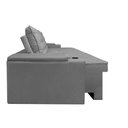 Ver imagem 6 de Sofá 2,30m Retrátil e Reclinável com Usb – Grande, Confortável e Moderno para Sala de Estar:cinza Gr