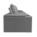 Ver imagem 5 de Sofá 2,30m Retrátil e Reclinável com Usb – Grande, Confortável e Moderno para Sala de Estar:cinza Gr
