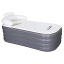 Ver imagem 1 de Banheira Ofurô Inflável Adulto Dobrável 120l com Bomba Elétrica Bivolt Vg Plus Cinza