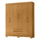 Ver imagem 2 de Guarda-Roupa Casal com 6 Portas e 2 Gavetas 150cm Multimóveis CR35677 Madeirado