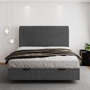 Ver imagem 1 de Cama Flutuante Baú Space Queen Linho - Skybox Cor Preto