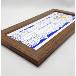 Quadro São Francisco 14cmx28cm - Cláudio Pastro Alfanio Azulejaria - 2