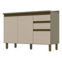 Ver imagem 1 de Balcão de Cozinha Évelin com Tampo 120 Cm Duna Cristal – Henn