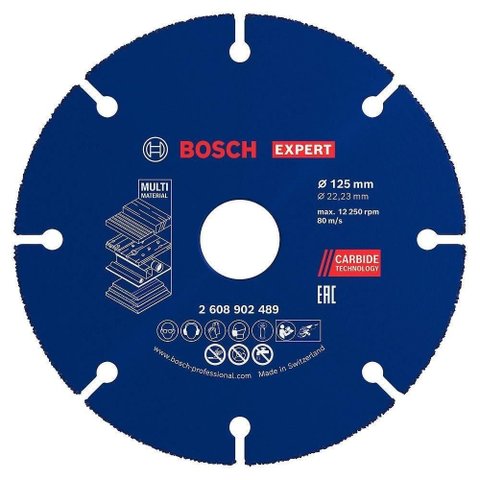 Disco de Corte para Esmerilhadeira Multi Material Expert Carbide Wheel Bosch
