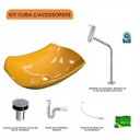 Ver imagem 3 de Kit Cuba L42 com Torneira Link 1062 Metal e Válvula Click 1"b + Sifão Pvc e Flexível