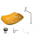 Ver imagem 2 de Kit Cuba L42 com Torneira Link 1062 Metal e Válvula Click 1"b + Sifão Pvc e Flexível