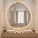 Ver imagem 3 de Espelhos Led Quente Orgânico Arredondado 70cm Tecla Touch
