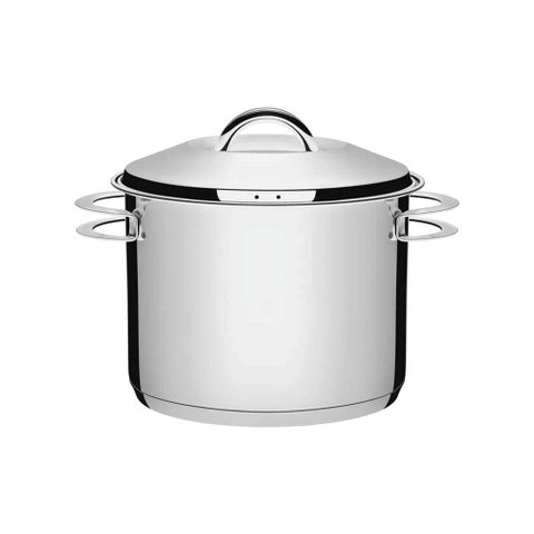 Caldeirão Tramontina Solar em Aço Inox Fundo Triplo com Tampa e Alças a 28 Cm 15,7 L Tramontina