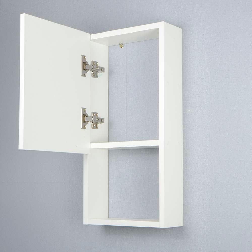 Armário para Banheiro com Espelho Mênfis Branco 27cm - 8