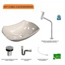 Ver imagem 3 de Kit Cuba L42 com Torneira Link 1062 Metal e Válvula Click 1"b + Sifão Cromado e Flexível