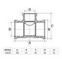 Ver imagem 2 de Te de Reducao Soldavel Dn 60x25 Amanco