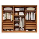 Ver imagem 4 de Guarda-Roupa Casal 6 Portas de Vidro Reflecta com LED MDF 270cm Suavitá Glass Marrom Amêndoa Clean