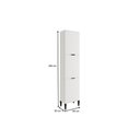 Ver imagem 2 de Paneleiro de Cozinha Modulado Alpha 2510 C/ 3 Portas 50cm Freijo/off White - Carraro