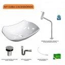 Ver imagem 3 de Kit Cuba L42 com Torneira Link 1062 Metal e Válvula Click 1"b + Sifão Cromado e Flexível