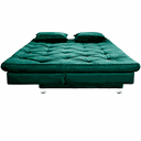 Ver imagem 3 de Sofá Cama 3 Lugares Multiuso Sued Premium:verde Musgo