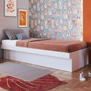 Ver imagem 3 de Cama de Solteiro com Baú para Colchão 188x78cm Multimóveis Cr40126 Branco