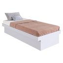 Ver imagem 2 de Cama de Solteiro com Baú para Colchão 188x78cm Multimóveis Cr40126 Branco