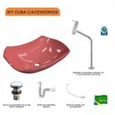 Ver imagem 3 de Kit Cuba L42 com Torneira Link 1062 Metal e Válvula Click 1"g + Sifão Pvc e Flexível