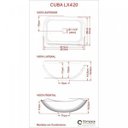 Ver mais imagens de Kit Cuba L42 com Torneira Link 1062 Metal e Válvula Click 1"g + Sifão Pvc e Flexível