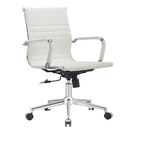 Cadeira Escritório Diretor Esteirinha Corino Manhattan Branco