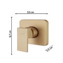 Ver imagem 3 de Acabamento para Monocomando 2993 Axiom Slim Meber Metais Cromado/Dourado