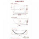 Ver mais imagens de Kit Cuba L42 com Torneira Link 1062 Metal e Válvula Click 1"g + Sifão Cromado e Flexível