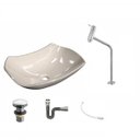 Ver imagem 2 de Kit Cuba L42 com Torneira Link 1062 Metal e Válvula Click 1"g + Sifão Cromado e Flexível