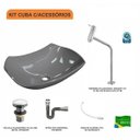 Ver imagem 3 de Kit Cuba L42 com Torneira Link 1062 Metal e Válvula Click 1"g + Sifão Cromado e Flexível