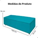 Ver imagem 7 de Kit Cabeceira e Calçadeira com Baú 160 Cm King Casal Diana Suede