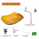 Ver imagem 3 de Kit Cuba L42 com Torneira Link 1062 Metal e Válvula Click 1 1/2" + Sifão Pvc e Flexível Compace