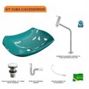 Ver imagem 3 de Kit Cuba L42 com Torneira Link 1062 Metal e Válvula Click 1 1/2" + Sifão Pvc e Flexível Compace