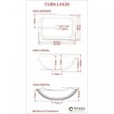 Ver mais imagens de Kit Cuba L42 com Torneira Link 1062 Metal e Válvula Click 1 1/2" + Sifão Pvc e Flexível Compace