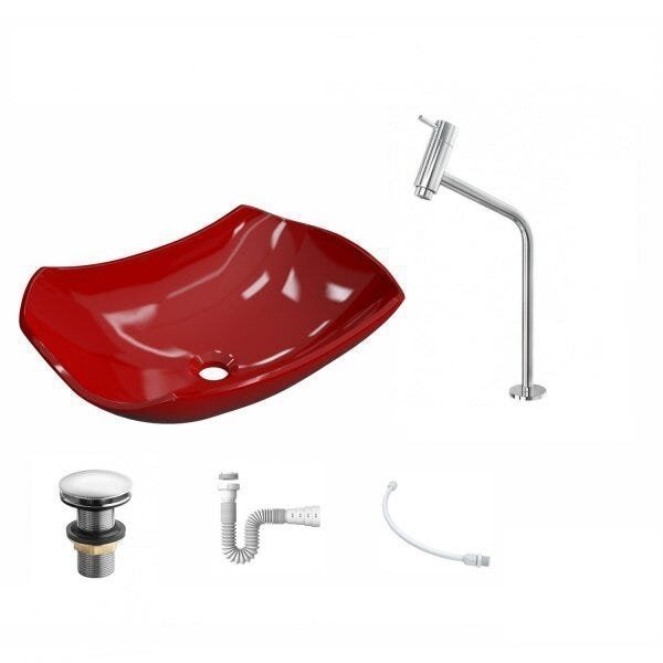 Kit Cuba L42 com Torneira Link 1062 Metal e Válvula Click 1 1/2" + Sifão PVC e Flexível Compace - 2