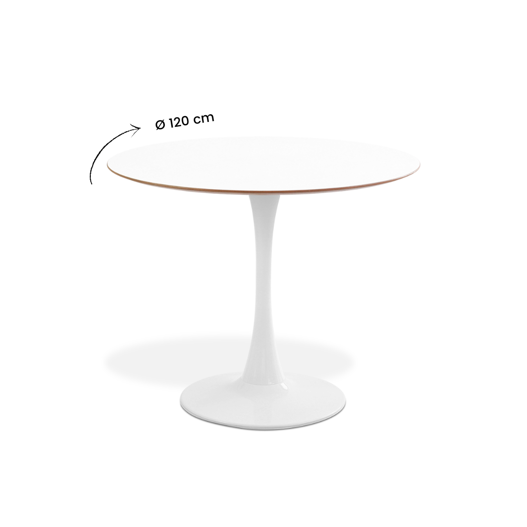 Mesa de Jantar Saarinen Basic Mdf Branca 120cm - 3