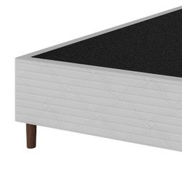 Cama Box Casal + Colchão Molas Ensacadas Attractive Umaflex (138x188x63cm) Branco - 9