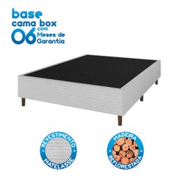 Cama Box Casal + Colchão Molas Ensacadas Attractive Umaflex (138x188x63cm) Branco - 4