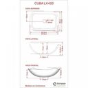 Ver imagem 6 de Kit Cuba L42 com Torneira Link 1062 Metal e Válvula 1'' Compace