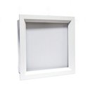 Ver imagem 1 de Plafon Square I para 2 Lâmpadas e-27 Moldura com Recuo Inclinado Branco Itamonte Iluminação