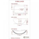 Ver imagem 6 de Kit Cuba L42 com Torneira Link 1062 Metal e Válvula 1'' Compace